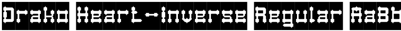 Drako Heart-Inverse Regular font