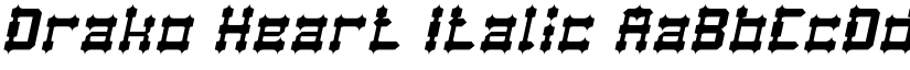 Drako Heart Italic font