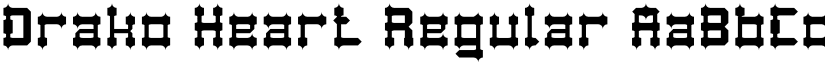 Drako Heart Regular font