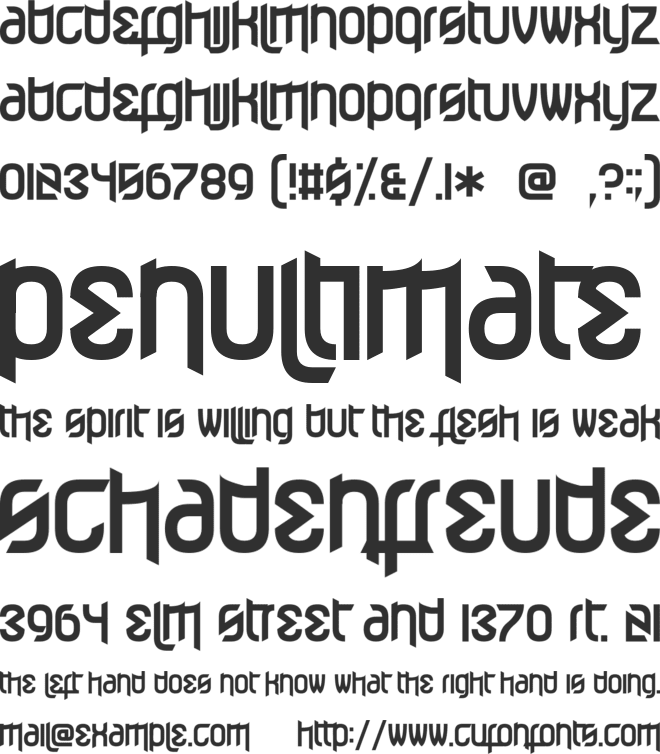 Effervescent Superbeings font preview