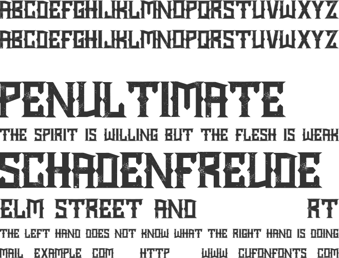 Chopper City font preview