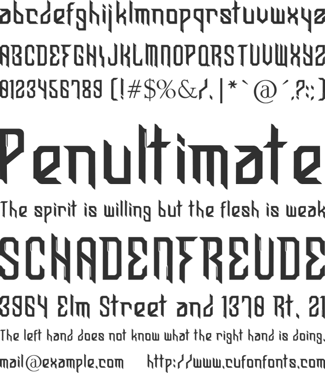 Bedoy font preview