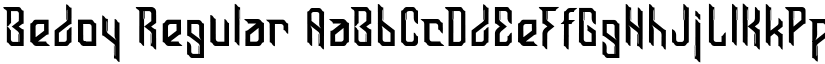 Bedoy Regular font