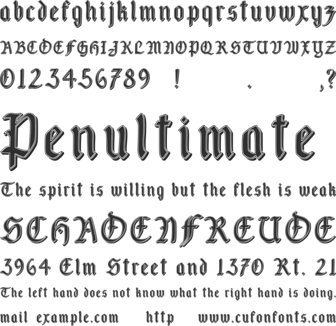 Fairland font preview