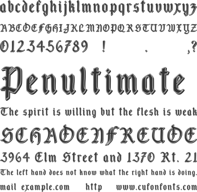 Fairland font preview