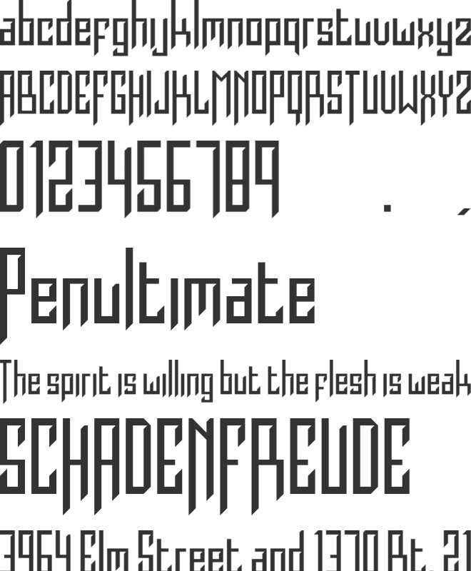 Burdeles font preview