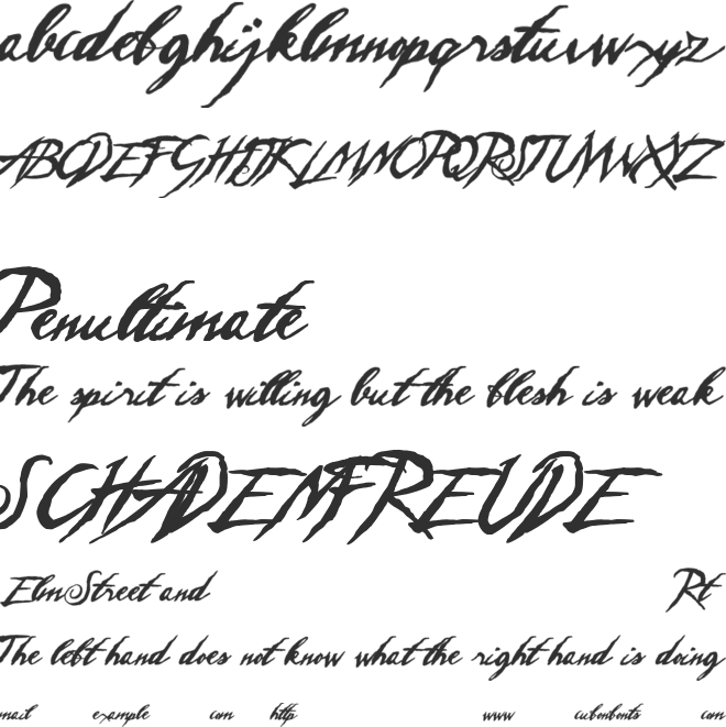 Sleepy Hollow font preview