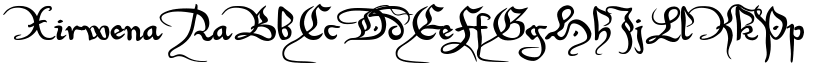 Xirwena font