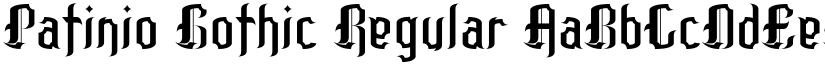 Patinio Gothic Regular font