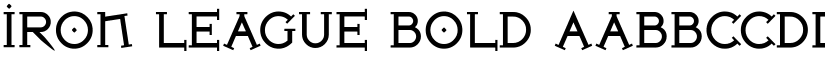 Iron League Bold font