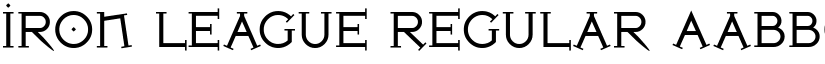 Iron League Regular font