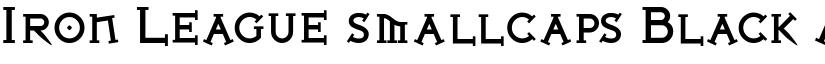 Iron League smallcaps Black font