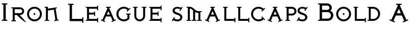 Iron League smallcaps Bold font