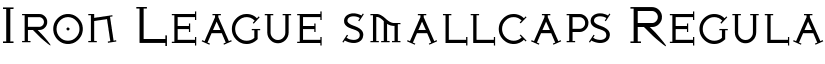 Iron League smallcaps Regular font