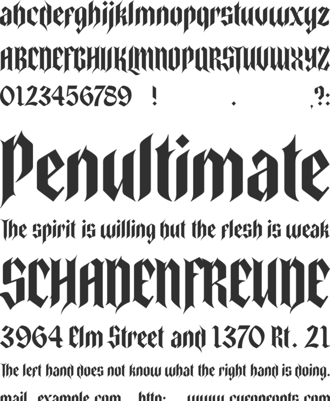 Cattedrale-Demo font preview
