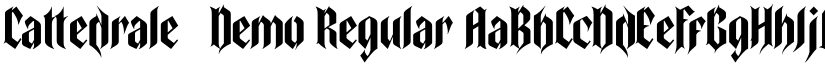 Cattedrale-Demo Regular font