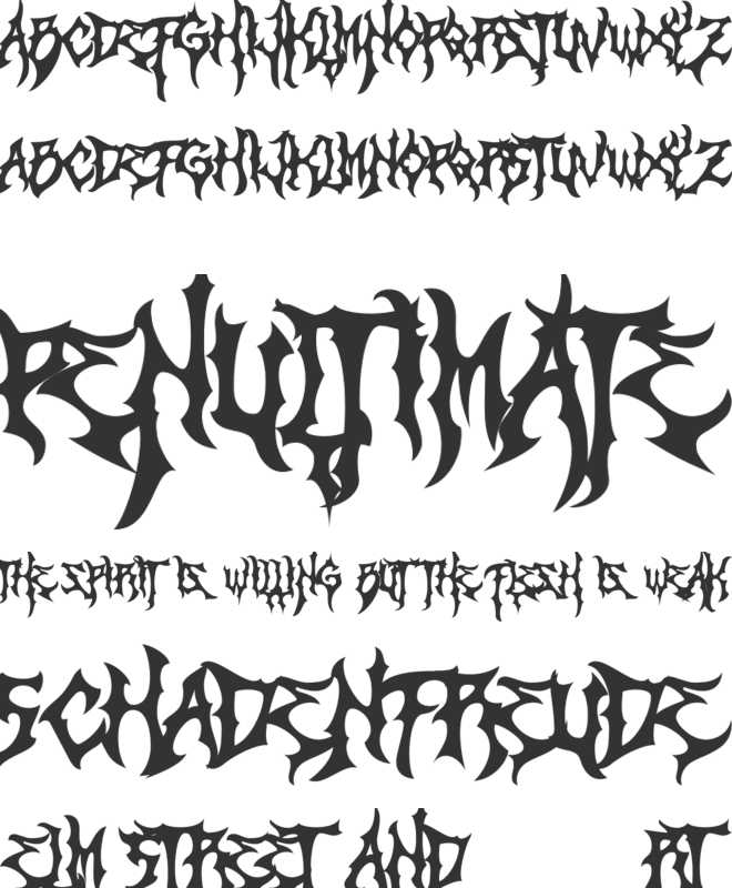 Monumental font preview