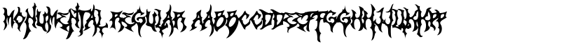 Monumental Regular font