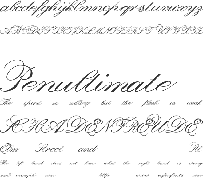 Orphiel font preview