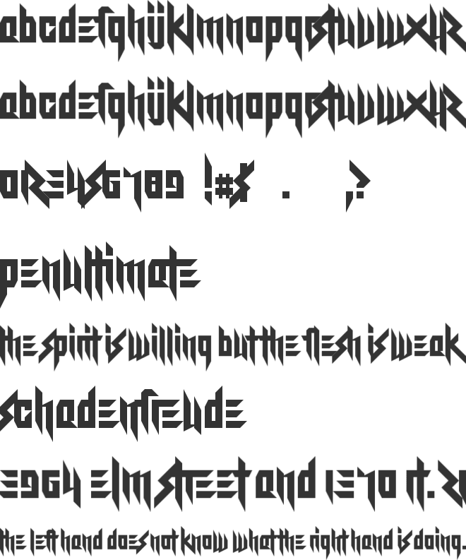 Kitty Katastrophe font preview