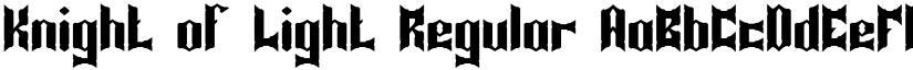 Knight of Light Regular font