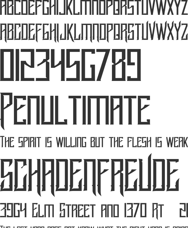 Lucker font preview
