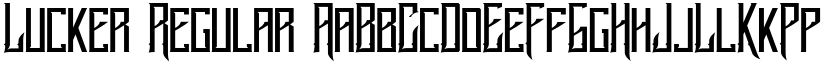 Lucker Regular font