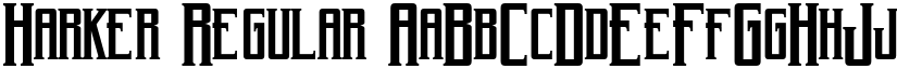 Harker Regular font