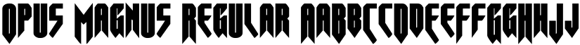 Opus Magnus Regular font