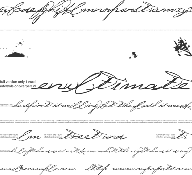 Bedtime Stories font preview