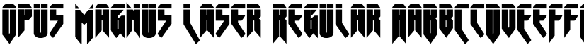 Opus Magnus Laser Regular font