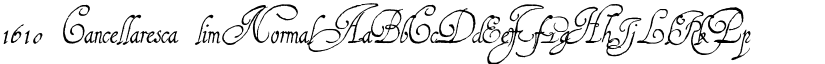 1610 Cancellaresca font download
