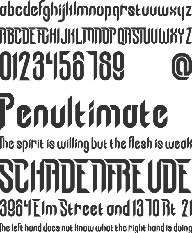 Chronosphere font preview
