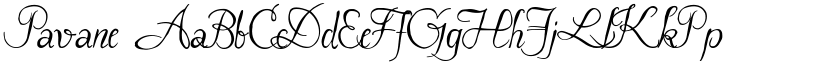 Pavane font