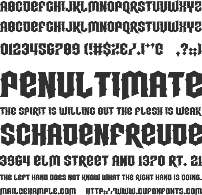 Strings Theory font preview