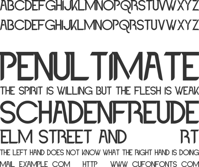 Jabbing Demo font preview