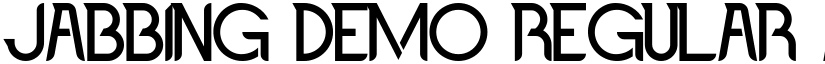 Jabbing Demo Regular font