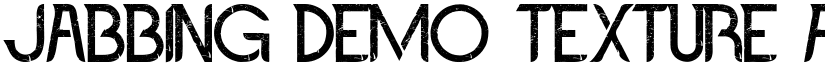Jabbing Demo Texture font