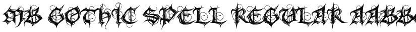 MB Gothic Spell font download