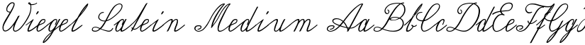 Wiegel Latein Medium font