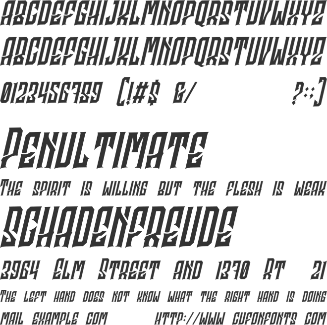 Godhong Personal Use font preview