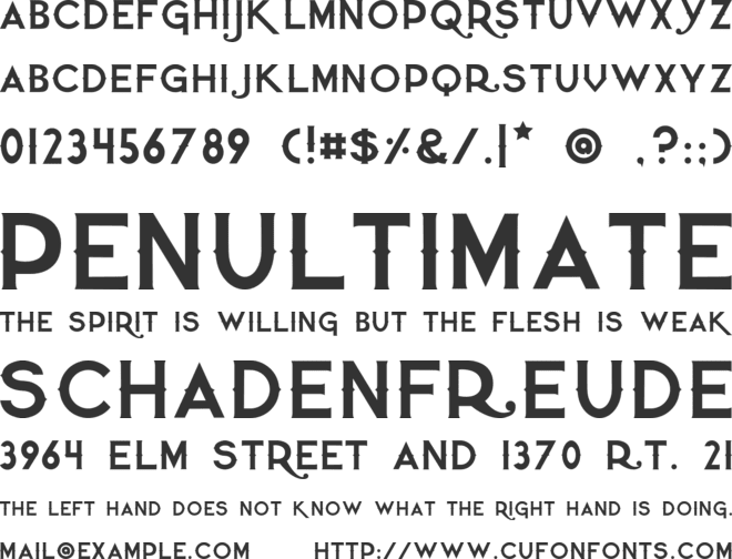 Quiet the Thief font preview