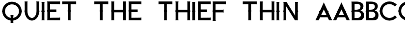 Quiet the Thief Thin font