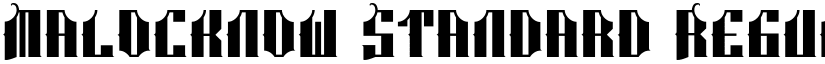 Malocknow Standard Regular font