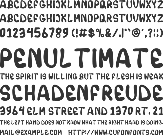 LEMON FREX font preview