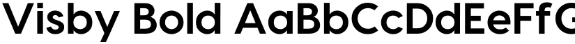 Visby Bold font