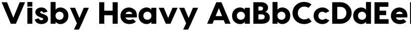 Visby Heavy font