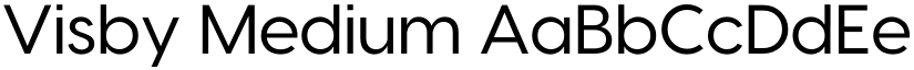 Visby Medium font