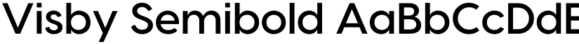 Visby Semibold font