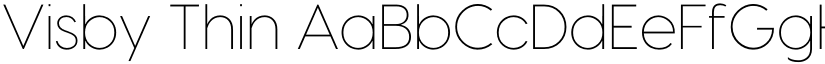 Visby Thin font